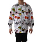 Pattern Seamless Texture Cartoon Kids  Hooded Windbreaker