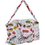 Pattern Seamless Texture Cartoon Canvas Crossbody Bag