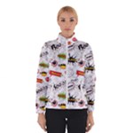 Pattern Seamless Texture Cartoon Women s Bomber Jacket