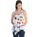 Pattern Seamless Texture Cartoon Sleeveless Tunic