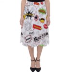 Pattern Seamless Texture Cartoon Classic Midi Skirt