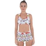 Pattern Seamless Texture Cartoon Racerback Boyleg Bikini Set