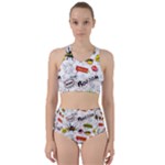 Pattern Seamless Texture Cartoon Racer Back Bikini Set