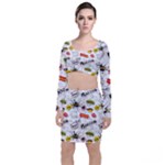 Pattern Seamless Texture Cartoon Top and Skirt Sets