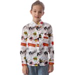 Pattern Seamless Texture Cartoon Kids  Long Sleeve Shirt