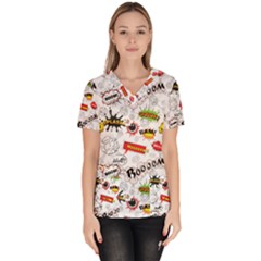 Women s V-Neck Scrub Top 