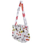 Pattern Seamless Texture Cartoon Rope Handles Shoulder Strap Bag