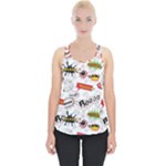 Pattern Seamless Texture Cartoon Piece Up Tank Top