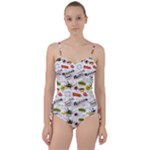 Pattern Seamless Texture Cartoon Sweetheart Tankini Set