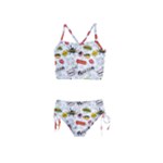 Pattern Seamless Texture Cartoon Girls  Tankini Swimsuit