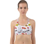 Pattern Seamless Texture Cartoon Back Web Sports Bra