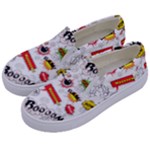 Pattern Seamless Texture Cartoon Kids  Canvas Slip Ons