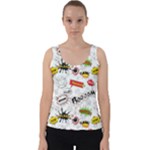 Pattern Seamless Texture Cartoon Velvet Tank Top