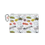 Pattern Seamless Texture Cartoon Canvas Cosmetic Bag (Small)