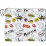 Pattern Seamless Texture Cartoon Canvas Cosmetic Bag (XXXL)