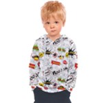 Pattern Seamless Texture Cartoon Kids  Overhead Hoodie