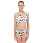 Pattern Seamless Texture Cartoon Spliced Up Two Piece Swimsuit