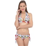 Pattern Seamless Texture Cartoon Tie It Up Bikini Set