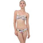 Pattern Seamless Texture Cartoon Classic Bandeau Bikini Set