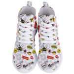 Pattern Seamless Texture Cartoon Women s Lightweight High Top Sneakers