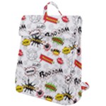 Pattern Seamless Texture Cartoon Flap Top Backpack