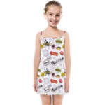 Pattern Seamless Texture Cartoon Kids  Summer Sun Dress