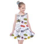 Pattern Seamless Texture Cartoon Kids  Summer Dress