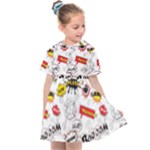 Pattern Seamless Texture Cartoon Kids  Sailor Dress