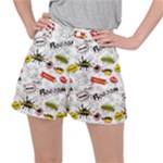 Pattern Seamless Texture Cartoon Women s Ripstop Shorts