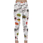 Pattern Seamless Texture Cartoon Lightweight Velour Classic Yoga Leggings