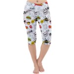 Pattern Seamless Texture Cartoon Lightweight Velour Cropped Yoga Leggings