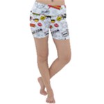 Pattern Seamless Texture Cartoon Lightweight Velour Yoga Shorts