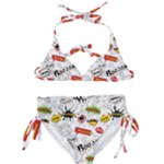 Pattern Seamless Texture Cartoon Kids  Classic Bikini Set