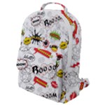 Pattern Seamless Texture Cartoon Flap Pocket Backpack (Small)