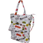 Pattern Seamless Texture Cartoon Shoulder Tote Bag