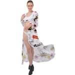 Pattern Seamless Texture Cartoon Maxi Chiffon Beach Wrap