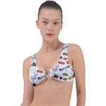 Pattern Seamless Texture Cartoon Ring Detail Bikini Top