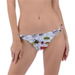 Pattern Seamless Texture Cartoon Ring Detail Bikini Bottoms