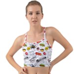 Pattern Seamless Texture Cartoon Mini Tank Bikini Top