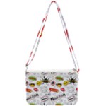 Pattern Seamless Texture Cartoon Double Gusset Crossbody Bag