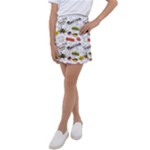 Pattern Seamless Texture Cartoon Kids  Tennis Skirt