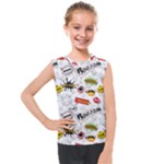 Pattern Seamless Texture Cartoon Kids  Mesh Tank Top