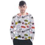 Pattern Seamless Texture Cartoon Men s Long Sleeve Raglan T-Shirt