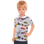 Pattern Seamless Texture Cartoon Kids  Polo T-Shirt