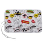 Pattern Seamless Texture Cartoon Pen Storage Case (M)