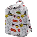 Pattern Seamless Texture Cartoon Zip Up Backpack