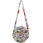 Pattern Seamless Texture Cartoon Crossbody Circle Bag