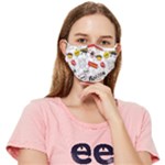 Pattern Seamless Texture Cartoon Fitted Cloth Face Mask (Adult)