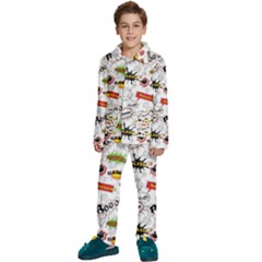 Kids  Long Sleeve Velvet Pajamas Set 