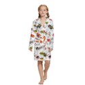 Kids  Long Sleeve Velvet Lounge Robe 